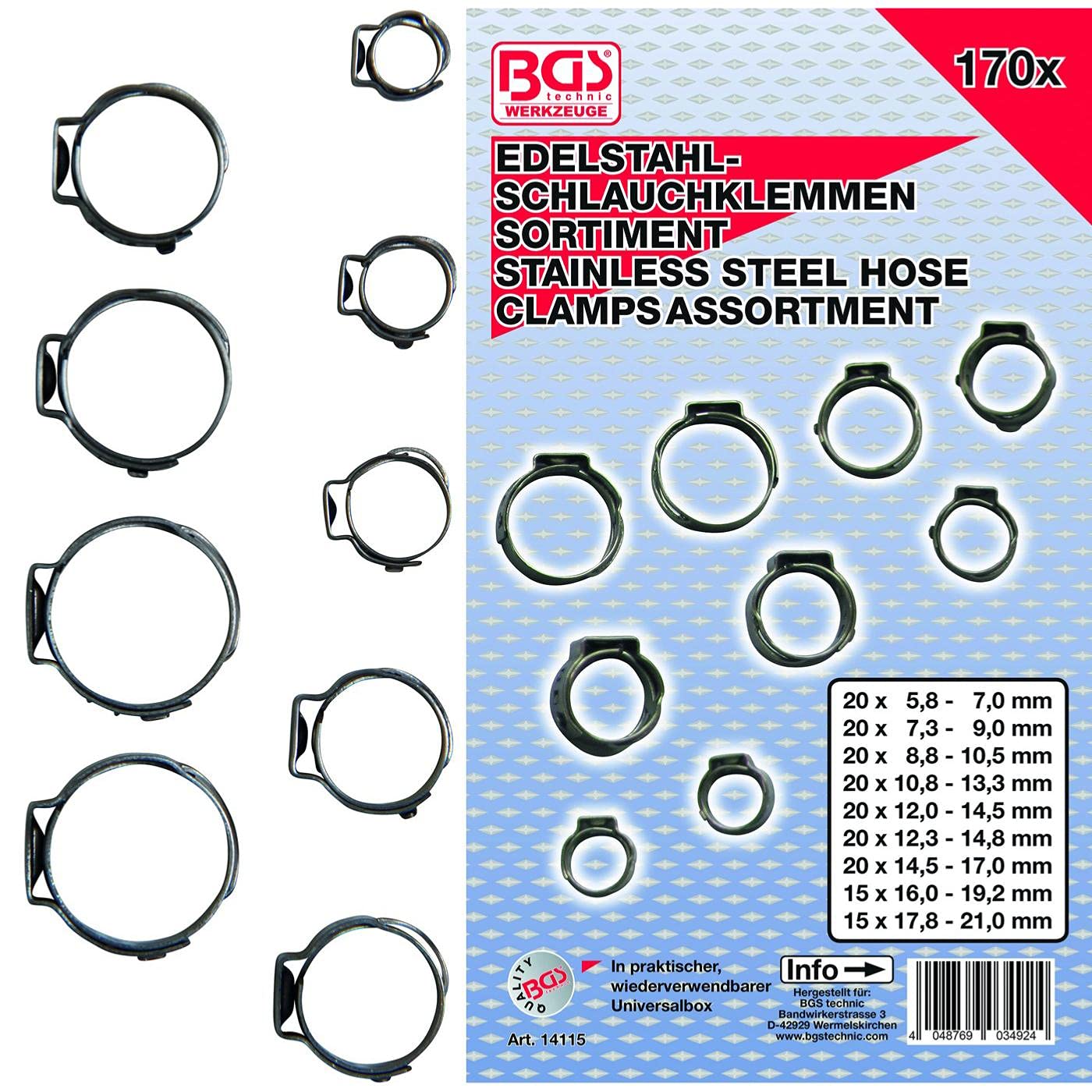 Colliers de durite inox type Oetiker pour réparer les fuites de liquide