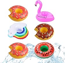 6X Supporto per bevande Mix Materasso gonfiabile da bagno per piscina, acqua, supporto per cocktail, supporto per birra, supporto per lattine, supporto per boccale di birra