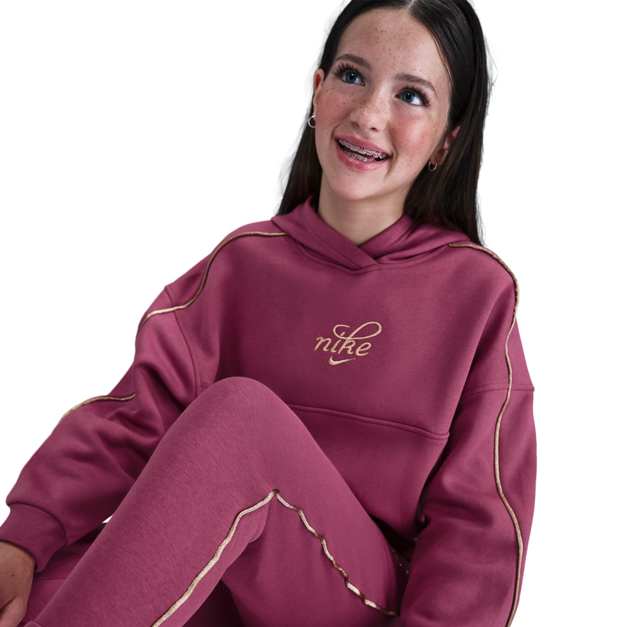 NIKE Bluza z kapturem Dziewczynki Nike Sportswear Club Fleece Boxy Hoodie Für Ältere Kinder (Mädchen)