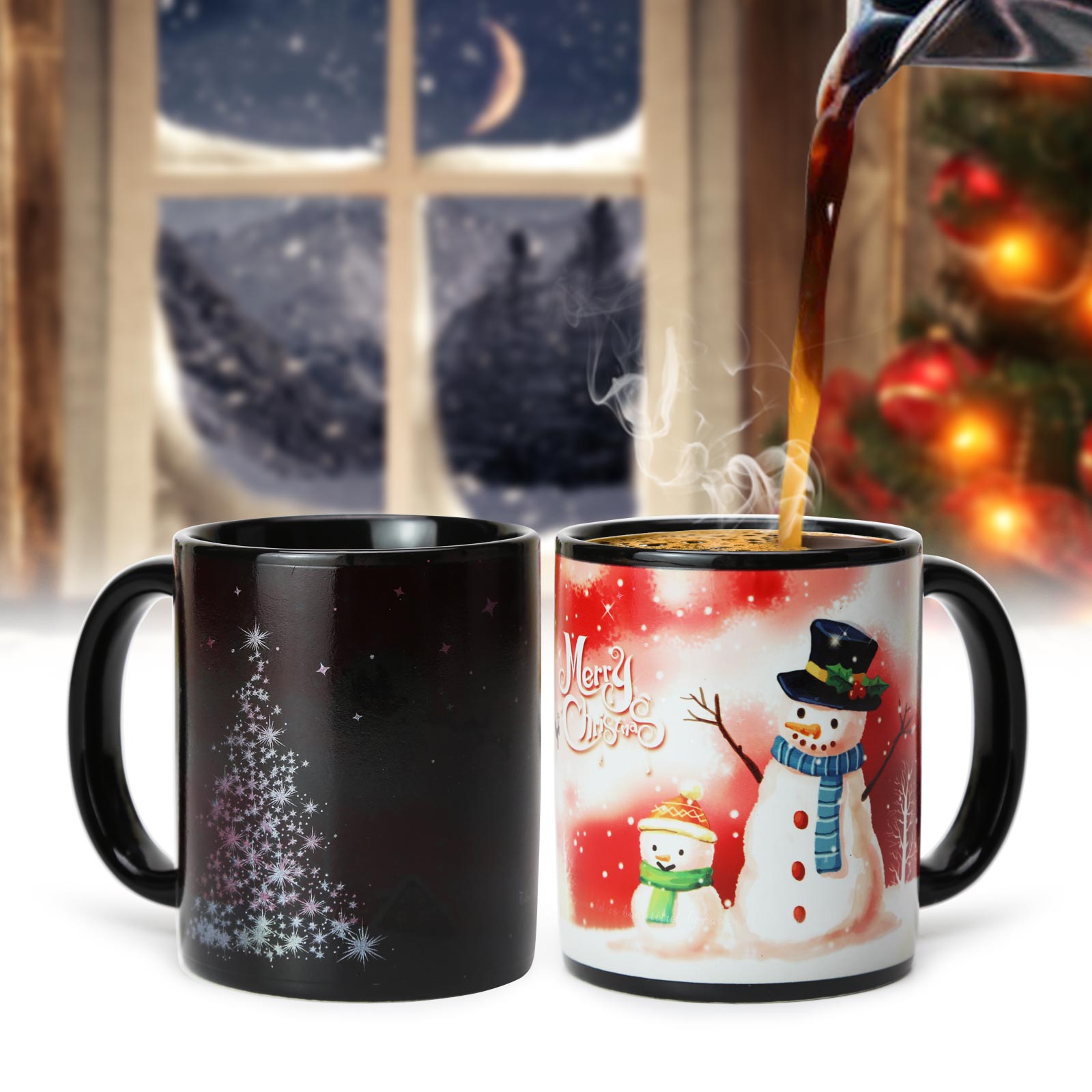 Amazon.com: Christmas Color Changing Mug 11 oz - Heat Sensitive
