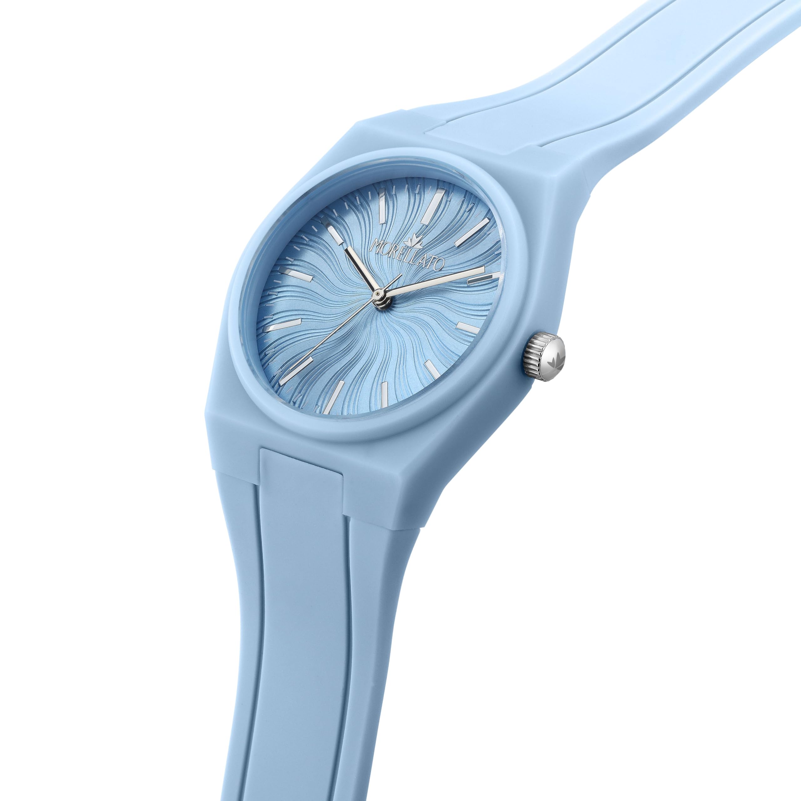 Morellato Orologio Donna, Solo tempo, Analogico, 34 mm, Collezione VIVACE, Silicone, Motivo a Onde