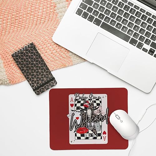 Miniatura 3 de Rusenbao Alfombrilla de mouse retro con estampado de leopardo occidental, diseño de leopardo y guepardo pequeño, para mujeres de escritorio,