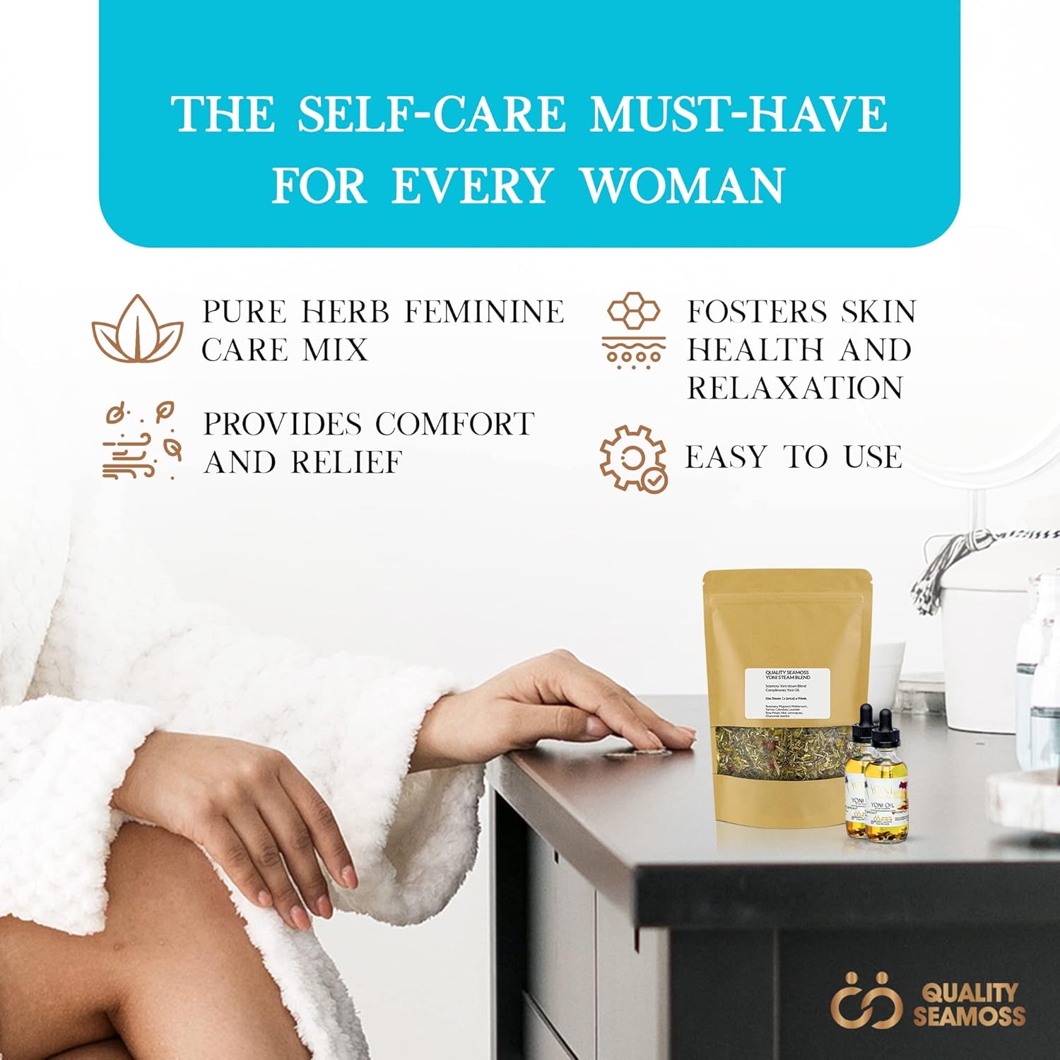 Buy Natural Yoni Oil. Feminine Oil, Eliminates Odor, Restores PH