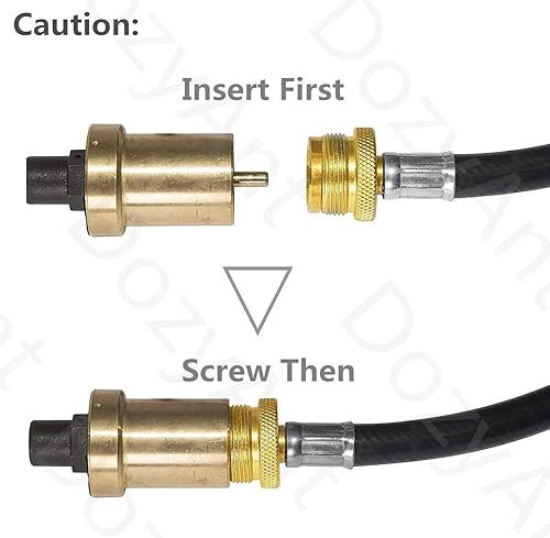 Miniatura 6 de Adaptador de tanque de propano, reemplazo de manguera para el tanque de gas LP QCC1tipo1 con certificación CSA, conecta los aparatos de propano a