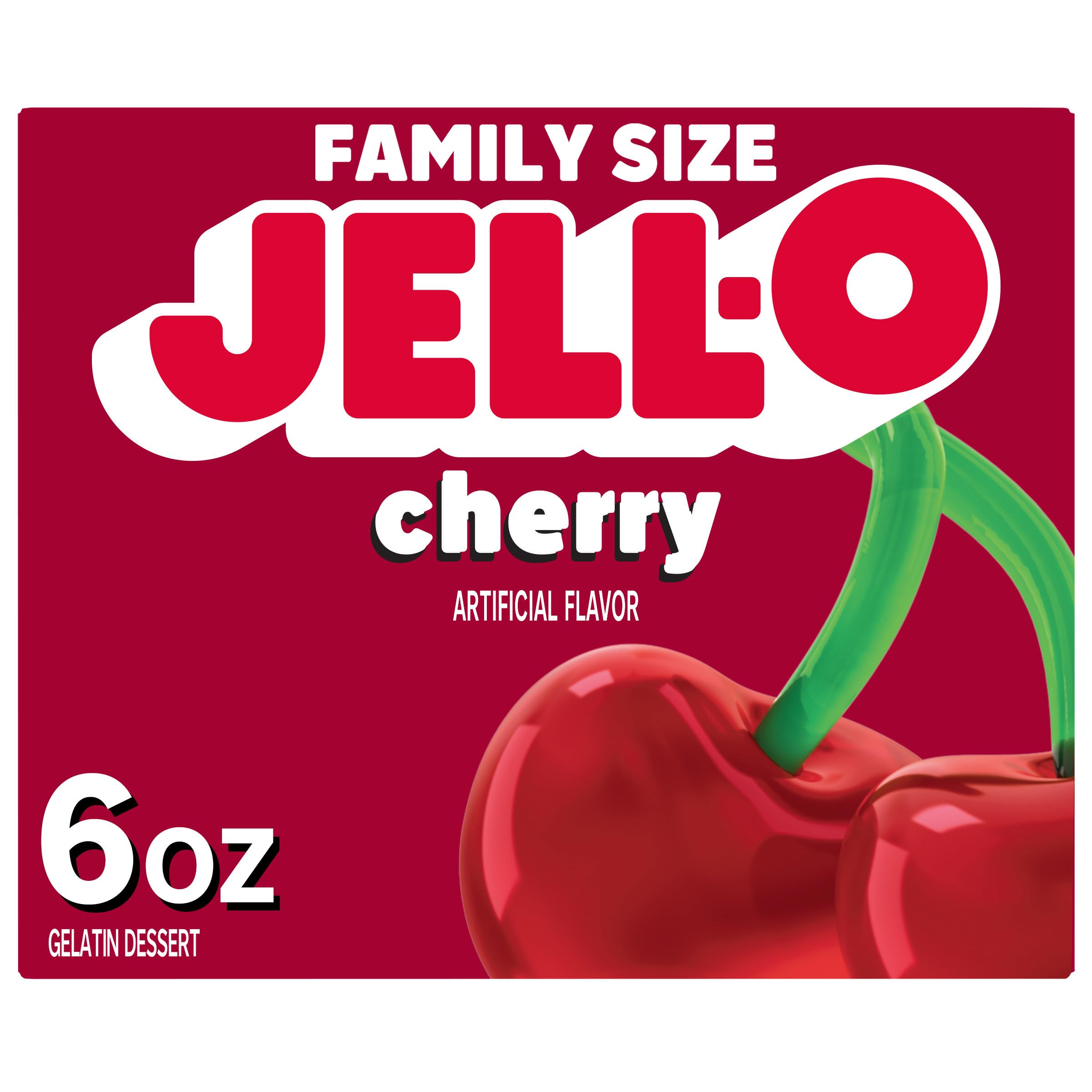 Jell-O Cherry Gelatin Dessert Mix (6 oz Box)