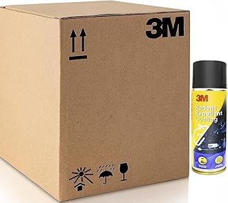 3M Rodent Repellent Coating, Rat Repellent Spray, Prevents Rat Bites in Engine Parts and Wires, Highly Effective, Leak-Free, Easy-to-Spray, Bitter Taste, No Kill-only Repels (Each 250g, Pack of 9)