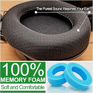 Arctis 7 Ear Cushion Replacement Ear Pads, Compatible with Arctis Pro Wireless, Arctis 5, Arctis 3, Arctis 9X Headphones | Ear Pads with Enhanced Memory Foam | Black