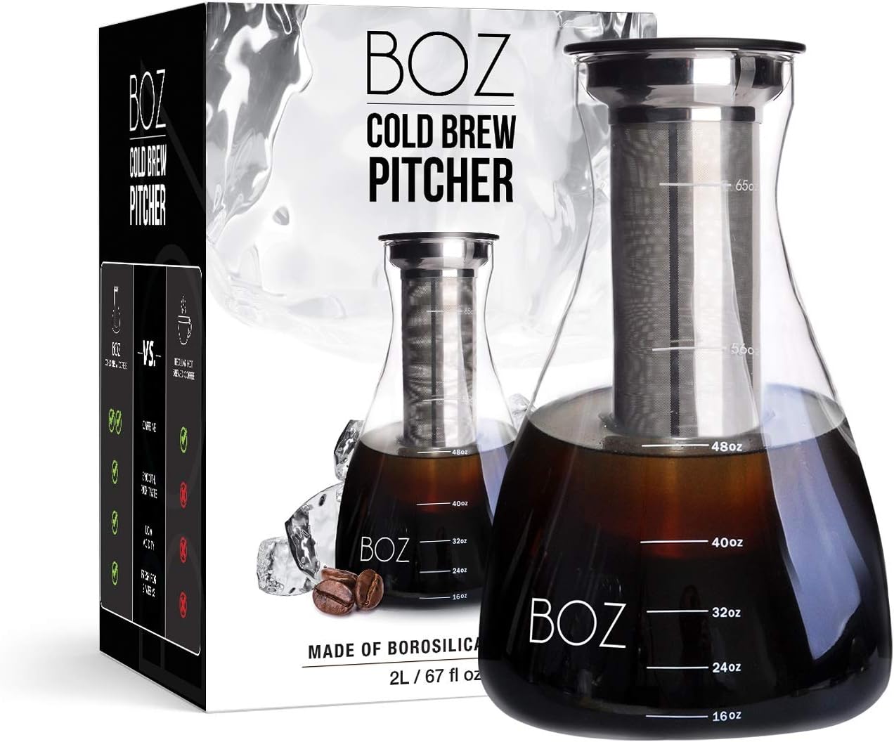 BOZ Cold Brew Iced Coffee Maker