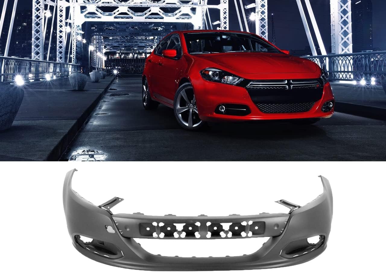 TINJO Front Plastic Bumper Cover Fascia for 20132016 Dodge