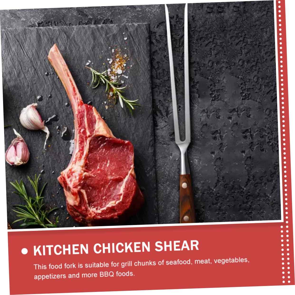Sosoport 1set Forchette e Forbici Da Barbecue Inossidabile Utensili Multifunzionali Per Grigliate e Campeggio Facile Da Usare e Sicuro Per e Verdure