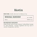 NATURE'S BOUNTY Biotine, Ultra Force, 10 000 mcg, Favorise la Croissance des Cheveux, Ongles Plus Épais et Plus Sains, Cheveux Plus Forts et Plus Épais & Peau Plus Saine, Aide à Métaboliser les Nutriments, Gélules, 20,8 g