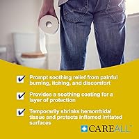 Vista 4 de CareAll Hemorrhoidal Ointment 2.0 oz with Applicator (3 Pack). Helps Relieve Burning, Itching, and Discomfort Associated with Inflamed Hemorrhoidal