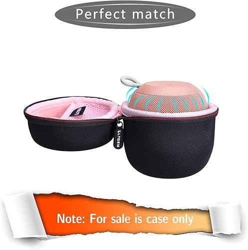 Miniatura 8 de LTGEM Funda rígida EVA para Ultimate Ears WONDERBOOM 321 altavoz Bluetooth portátil impermeable - Bolsa protectora de viaje para almacenamiento
