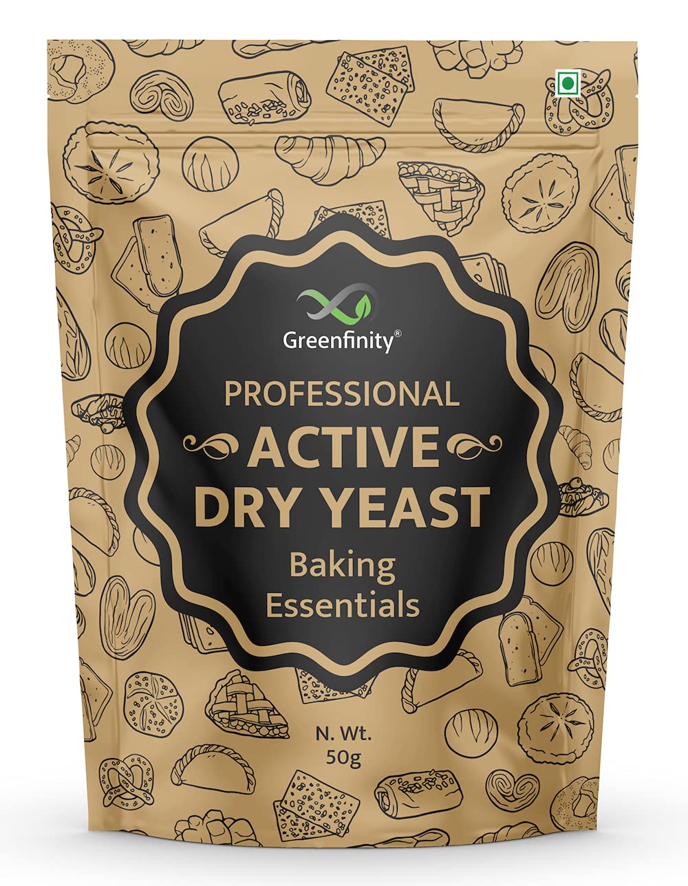 GreenFinity Instant Dry Yeast (50 Gram)