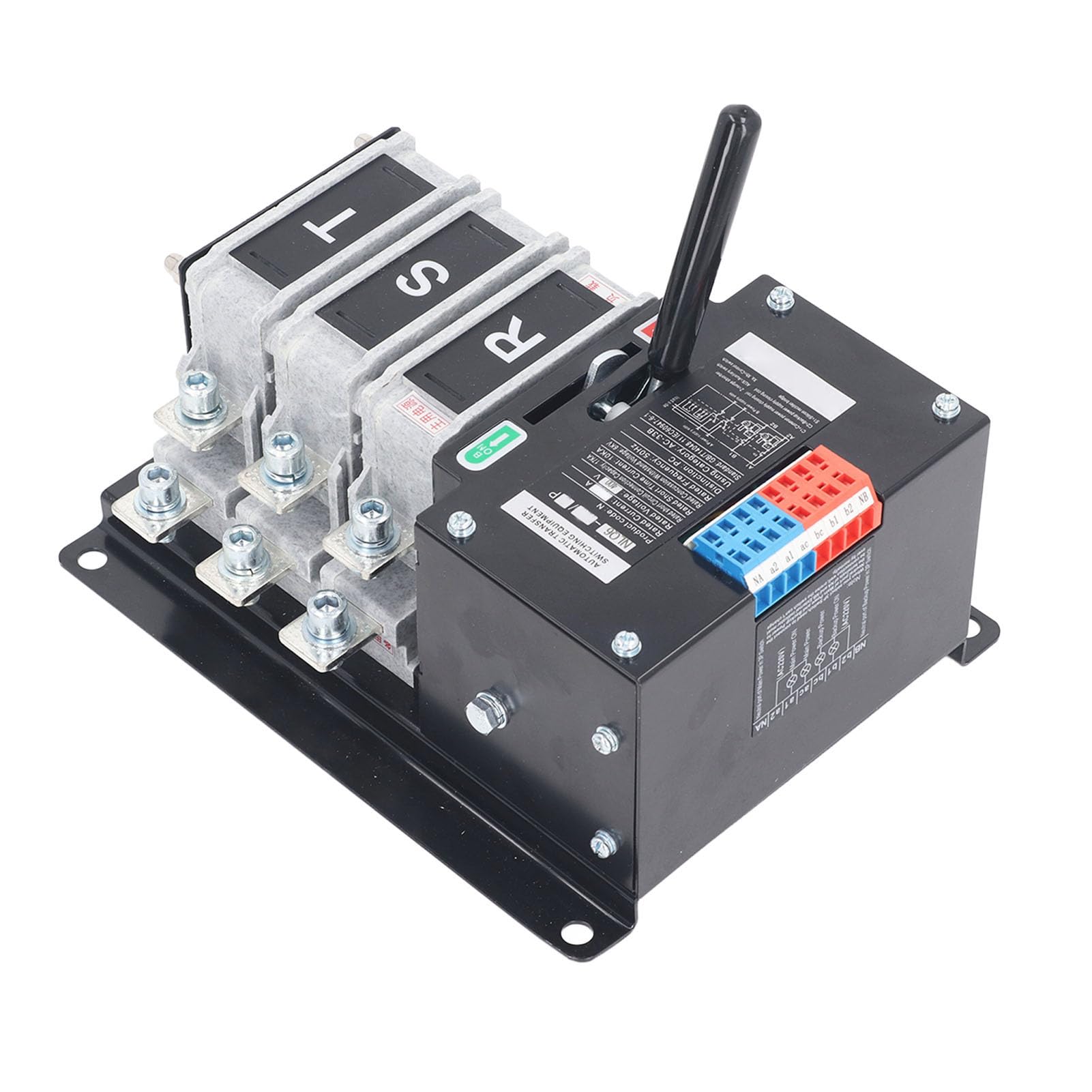 Chrees Dual-Power-Umschalter, Zuverlässige Schraubmontage, Automatisches Handbuch für Einkaufszentren, AC400 V (100A)