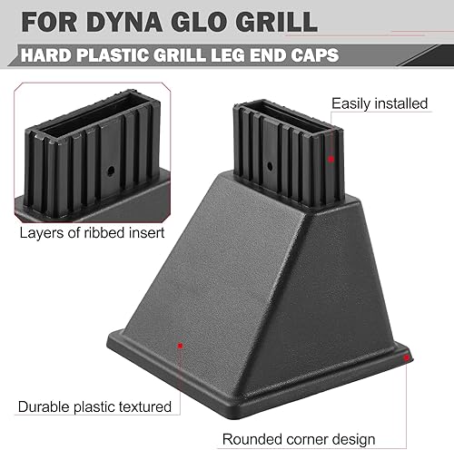 Miniatura 3 de 70-01-261 Reemplazo de la tapa del extremo de la pierna para las piezas de repuesto de la parrilla Dyna Glo DGF510SBP DGB515SDP-D Pies de parrilla