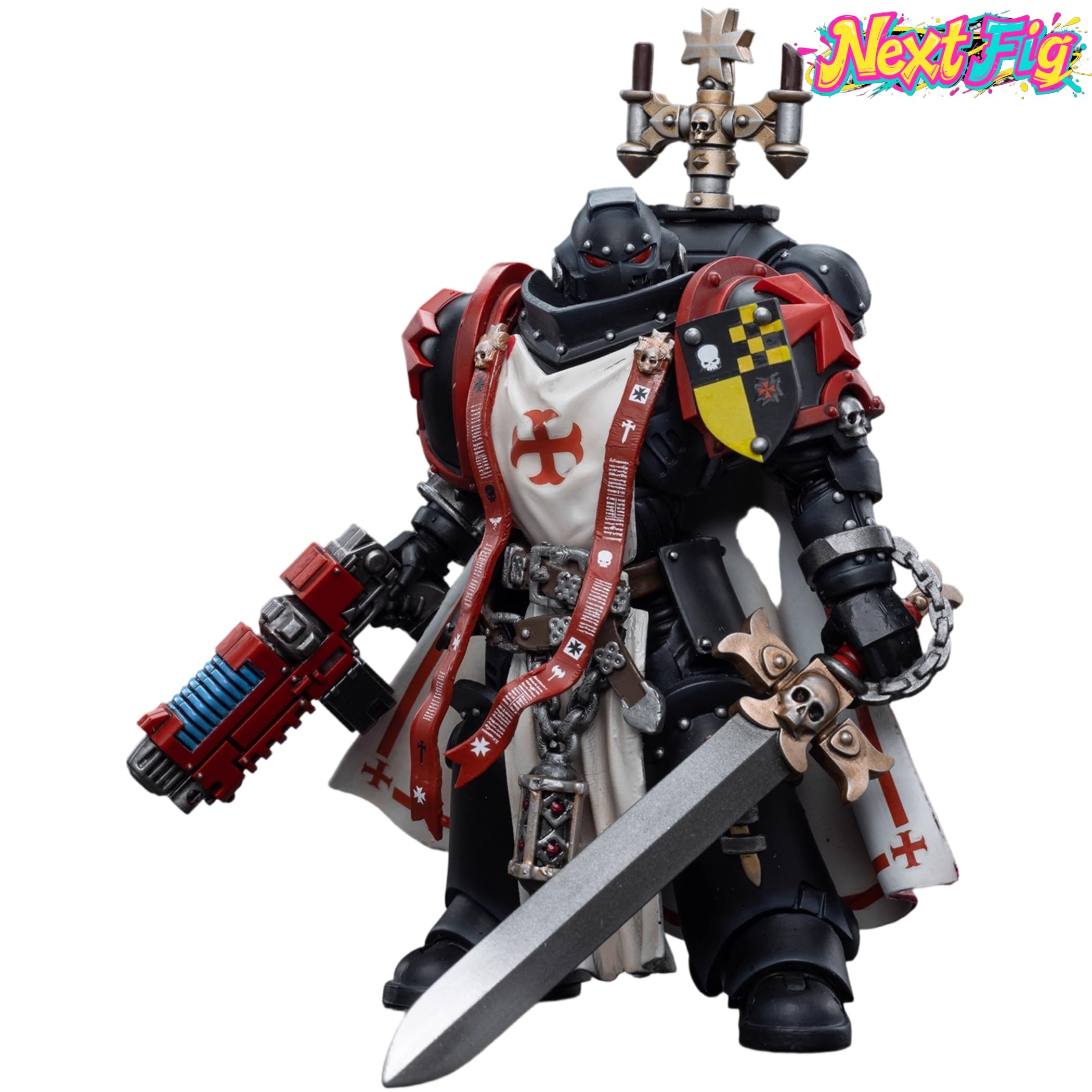JOYTOY Warhammer 40K 1/18 Action Figure Templari Neri Spada Fratelli Fratelli Lombast Modello da Collezione