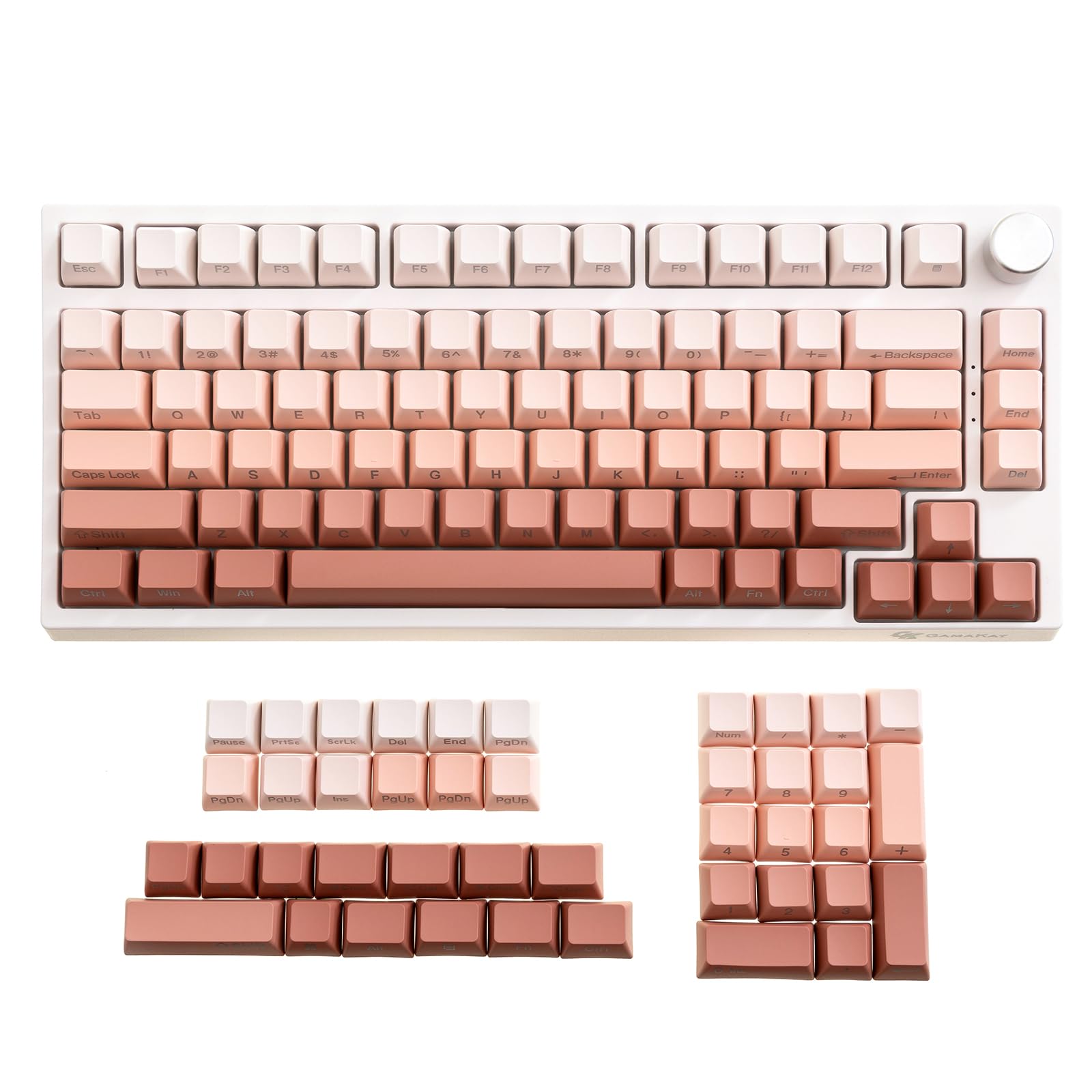 Amazon.com: GK GAMAKAY 123 Keys Pink Gradient Keycaps Set
