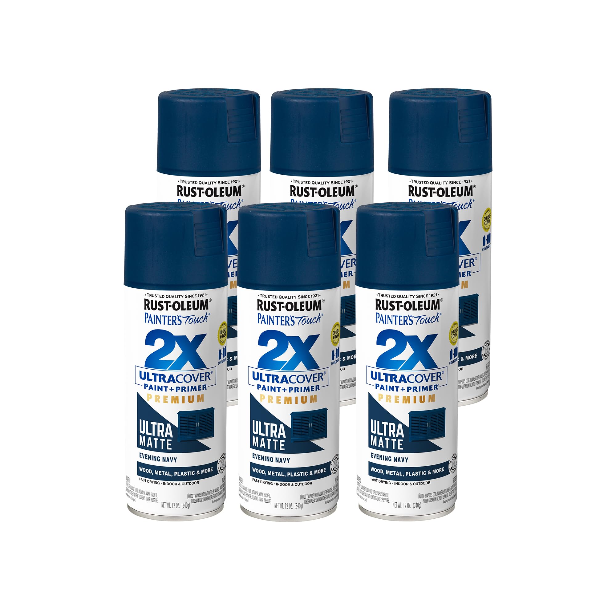 Rust-Oleum Painter's Touch 2X Ultra Cover Spray Paint, Evening Navy