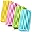 4 Pack Damp Dusting Sponge Duster, Dust Cleaning Sponge, Reusable Household Cleaning Sponge Tool for Blinds, floorboards, Fan Blades, Vents, Glass, Railings, Mirrors(Pink,Green,Yellow,Blue)