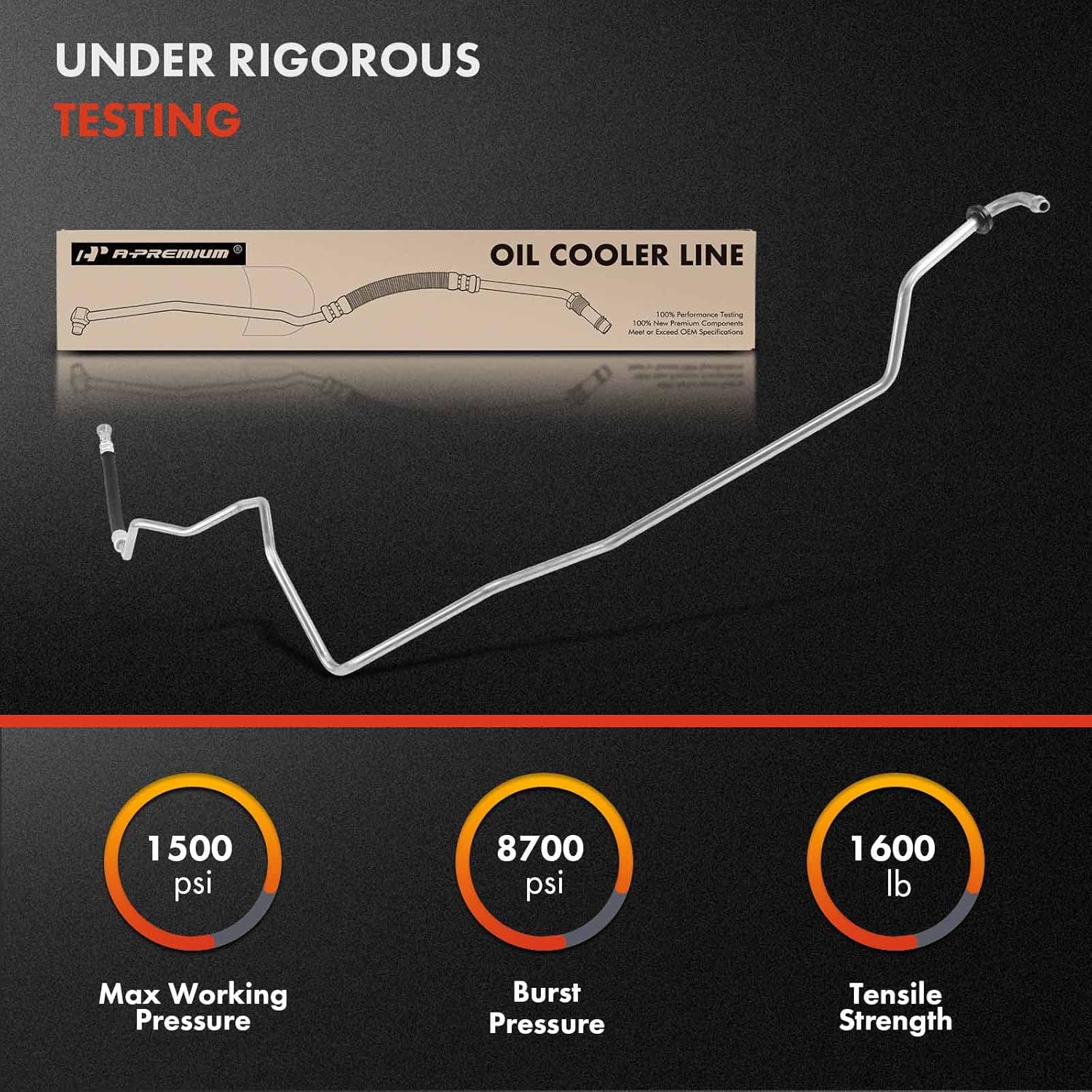 A-Premium Automatic Transmission Oil Cooler Line Hose Assembly Compatible with Dodge Ram 1500 2005-2008 Ram 2500 3500 2005-2009 5.7L Replace# 52028925AG