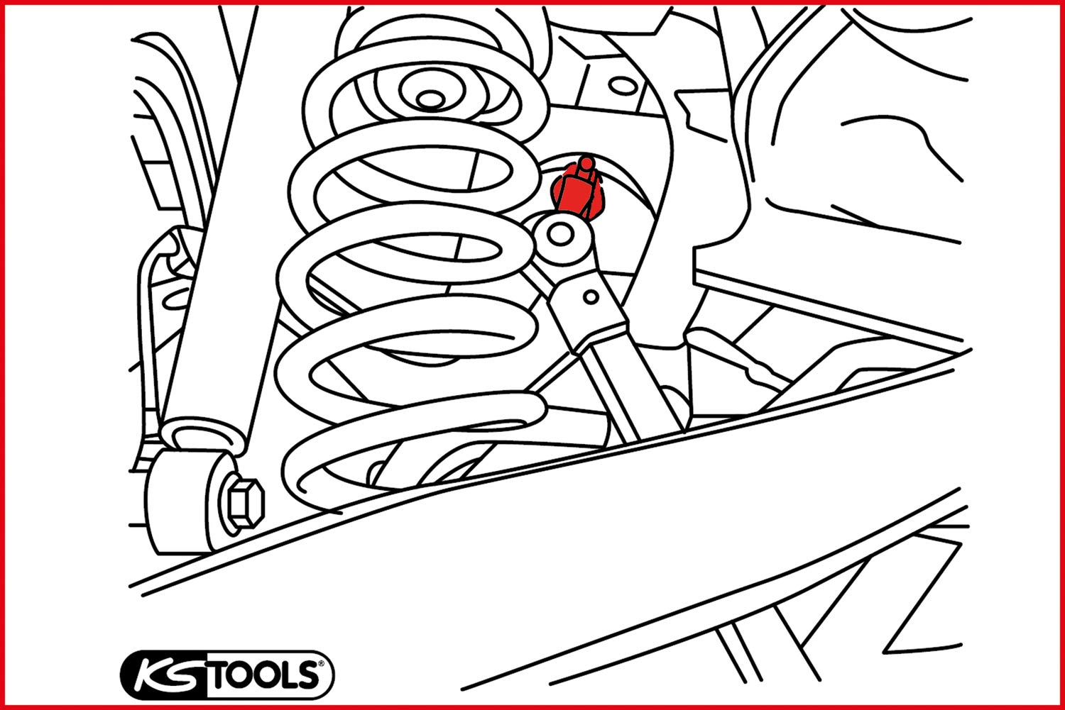 KS Tools 700.2385 clé de réglage de linteau 1/2" pour VAG