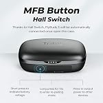 Wireless Earbuds, Tribit 110H Playtime Bluetooth 5.3 IPX8 Waterproof Touch Control Ture Wireless Bluetooth Earbuds with Mic Earphone in-Ear Deep Bass Built-in Mic Bluetooth Headphones, Flybuds 3