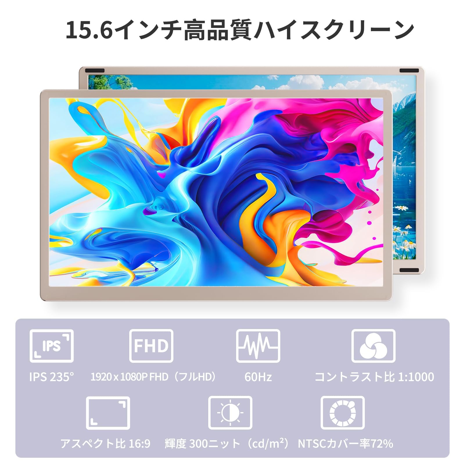 Amazon.co.jp: LGGST S6 トリプルモニター ポータブルモニター 15.6