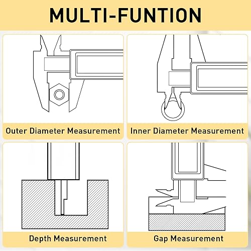 Miniatura 7 de TamBee Calibre Vernier de plástico, mini pinza de 5.906 in para estudiantes de escuela, pinza de doble escala, joyería para cejas, regla de medición