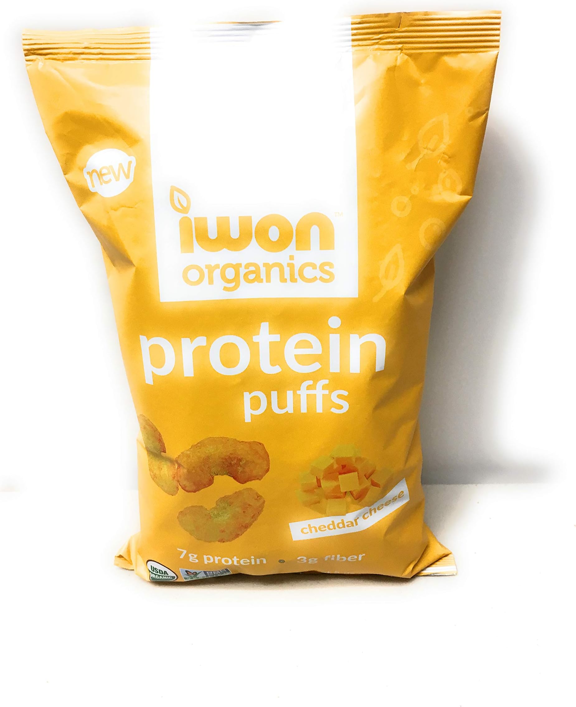 CHEDDAR CHEESE Flavored Organic Protein Puffs