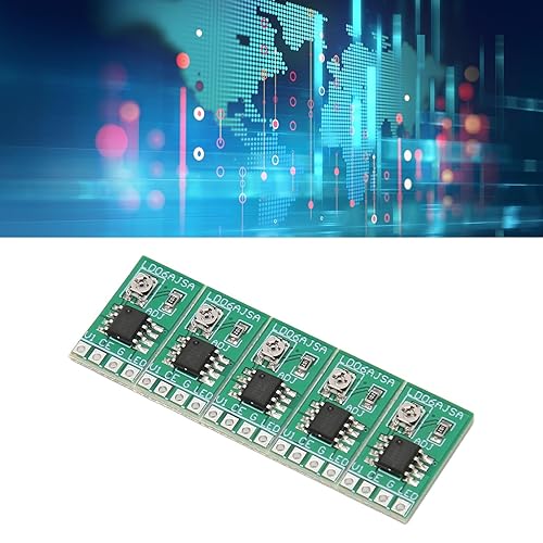 Miniatura 4 de Placa de controlador LED, controlador de corriente constante LED resistente ajustable de 30 a 1500 MA con regulación de temperatura para 3. 3.7 V
