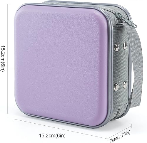 Miniatura 13 de UENTIP Funda para DVD, capacidad de 48 unidades, portátil, con cremallera, almacenamiento grande, cartera de CD, organizador de CD, viaje en casa