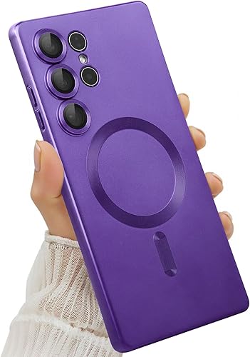 Miniatura 39 de Funda Magnética para Samsung Galaxy S25 Plus para Mujeres Hombres Niñas [Compatible con MagSafe] [Protector de Lente de Cámara] Mate Bonita Delgada