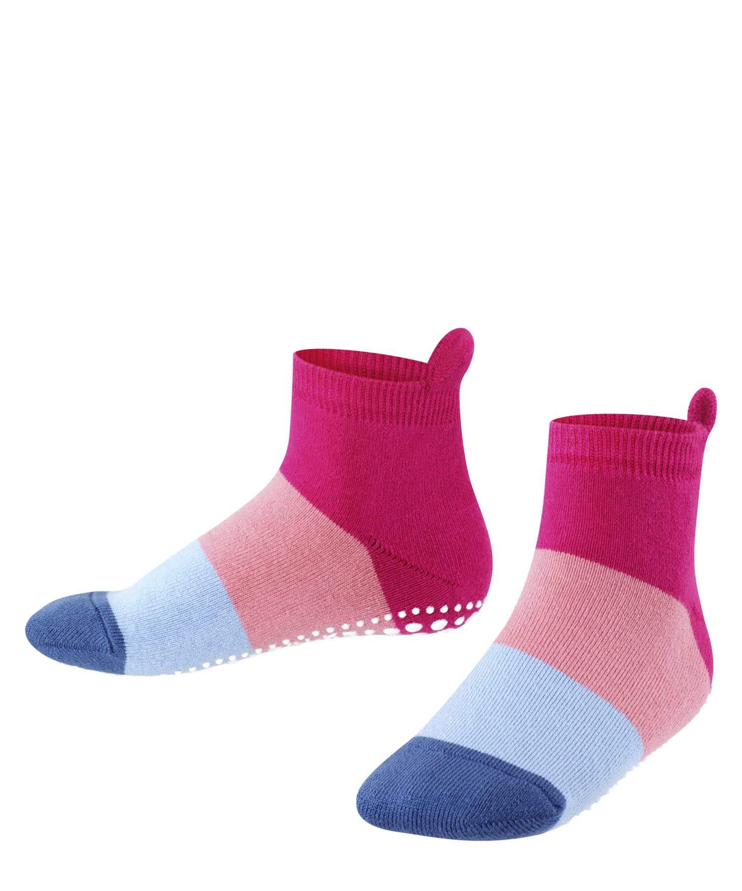 FALKE Colour Block K HP coton picots sur la semelle 1 paire, Chaussettes Chaussons Mixte enfant, Rose (Gloss 8550), 35-38