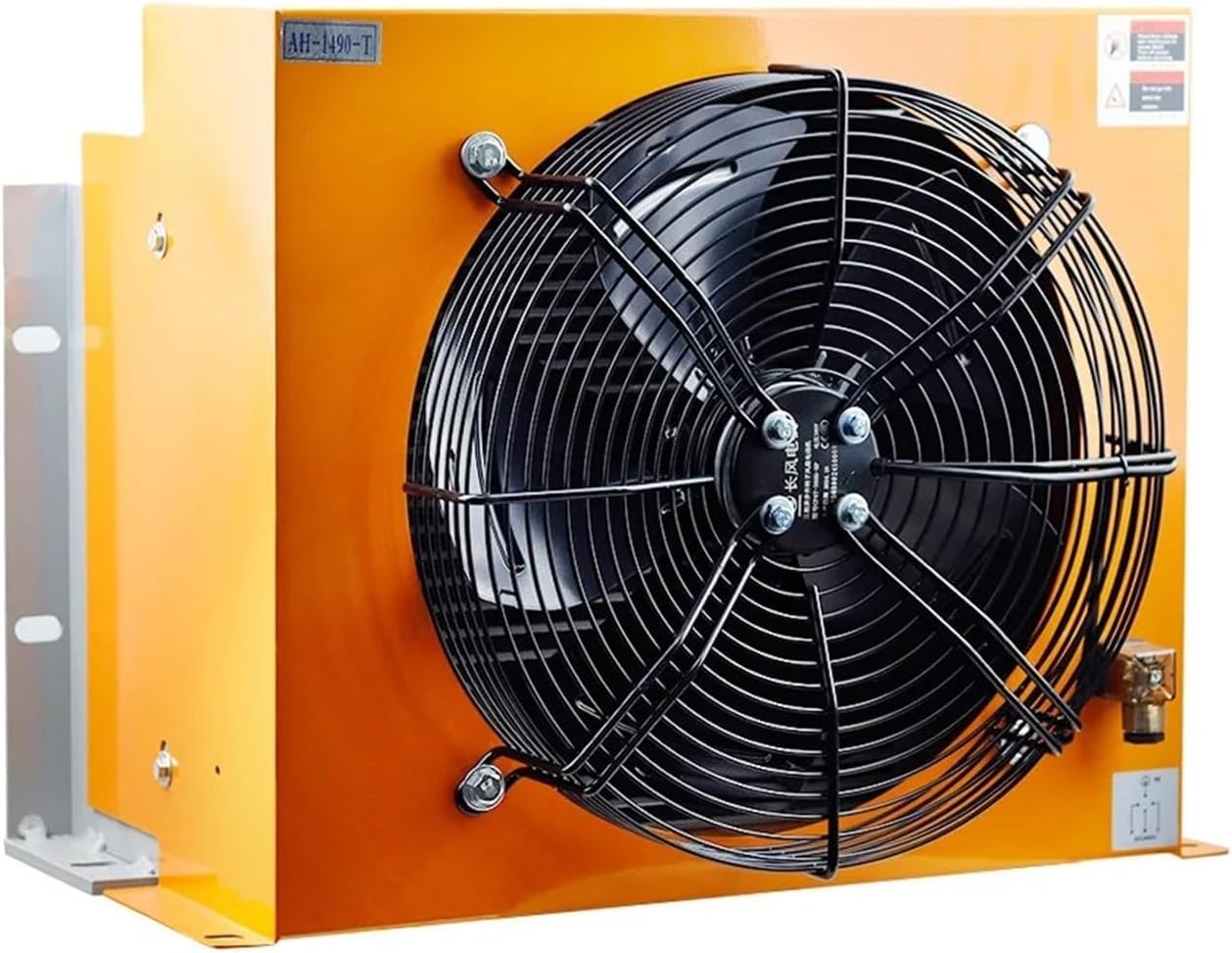 Enfriador de Aceite hidráulico AH1490T-CA 250 L/min Radiador refrigerado por Aire 135 W CA/CC Soldadura precisa y Ventilador eficiente Absorción de Impactos