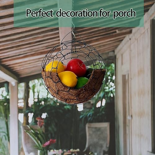 Miniatura 5 de Forro de fibra de coco de repuesto de 16 pulgadas, forro de cesta para macetas, fibra de coco natural para caja de ventana, maceta de verduras de