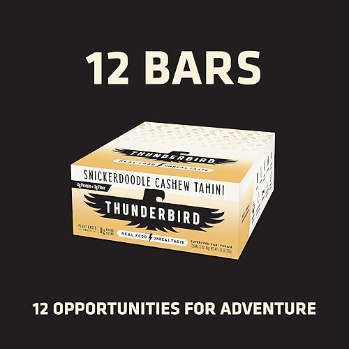 Miniatura 5 de Thunderbird Bars - Bocadillo energético, sin gluten con proteínas, comida real saludable, paleo vegano sin OMG, sin azúcar añadido, sabor