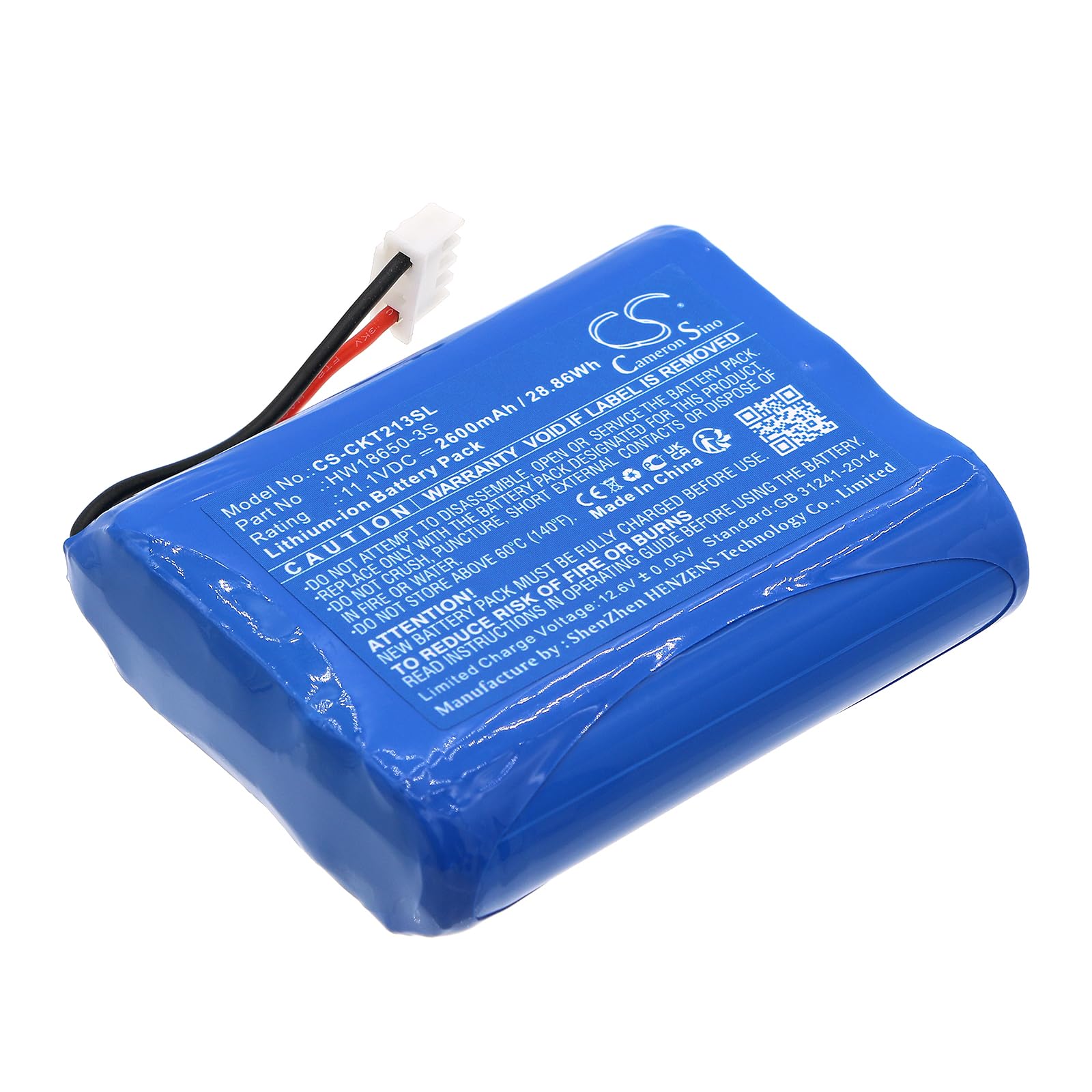 Cameron Sino Ersatz Akku für Clarke-Tech CT 2013 PN:Clarke-Tech HW18&6&50-3S 2600mAh / 28.86Wh