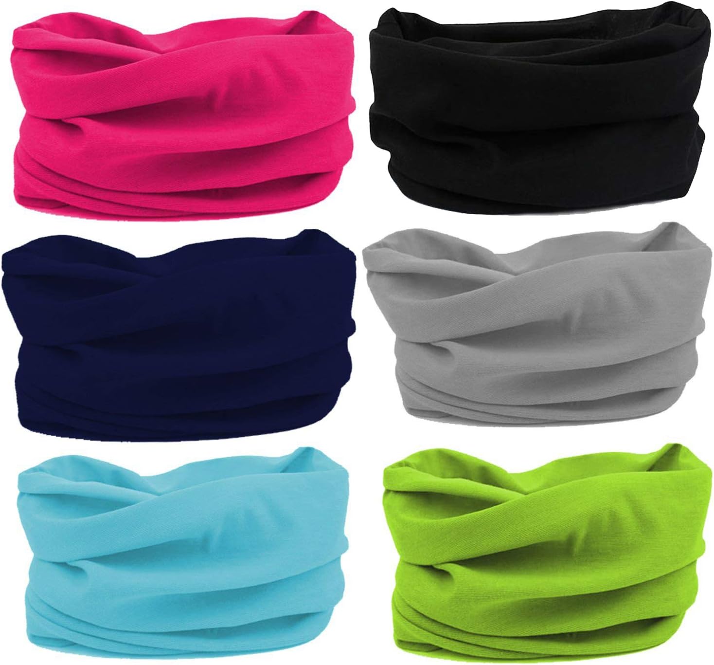 Wide Headbands for Men and Women Athletic Moisture Wicking Headwear for Sports,Workout,Yoga Multi Function