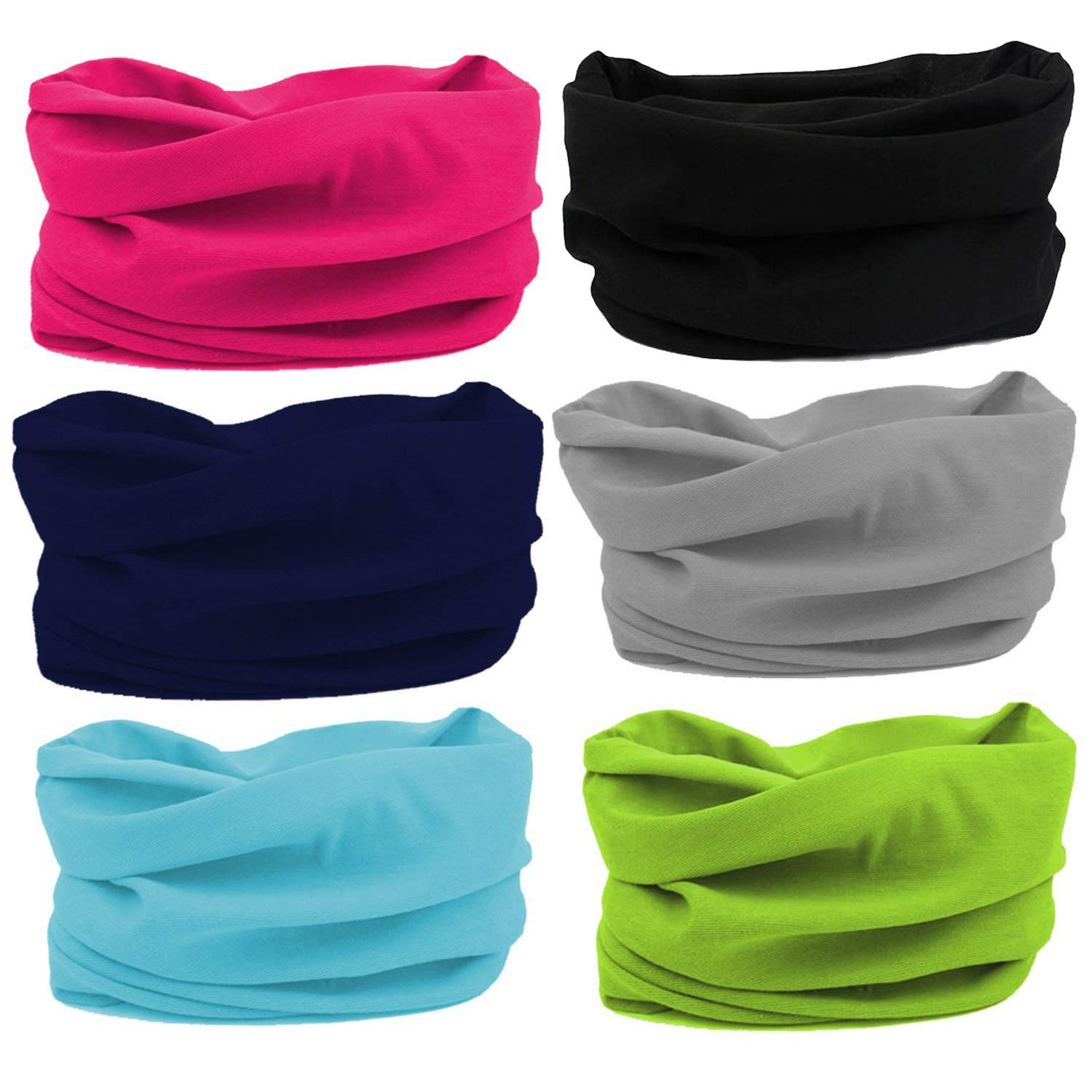 Wide Headbands for Men and Women Athletic Moisture Wicking Headwear for Sports,Workout,Yoga Multi Function