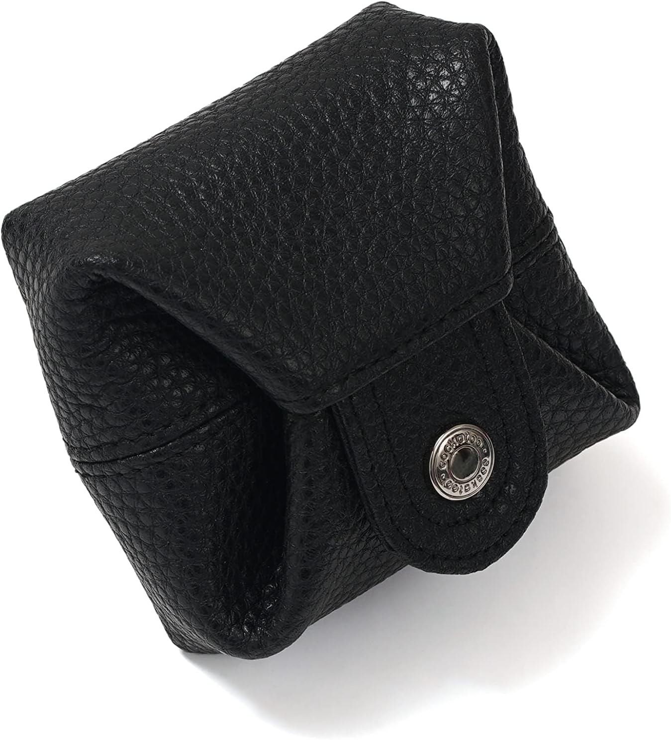 Cockatoo Genuine Leather Coin Pouch Change Holder, Mini Snap Pocket Wallet for Men Women