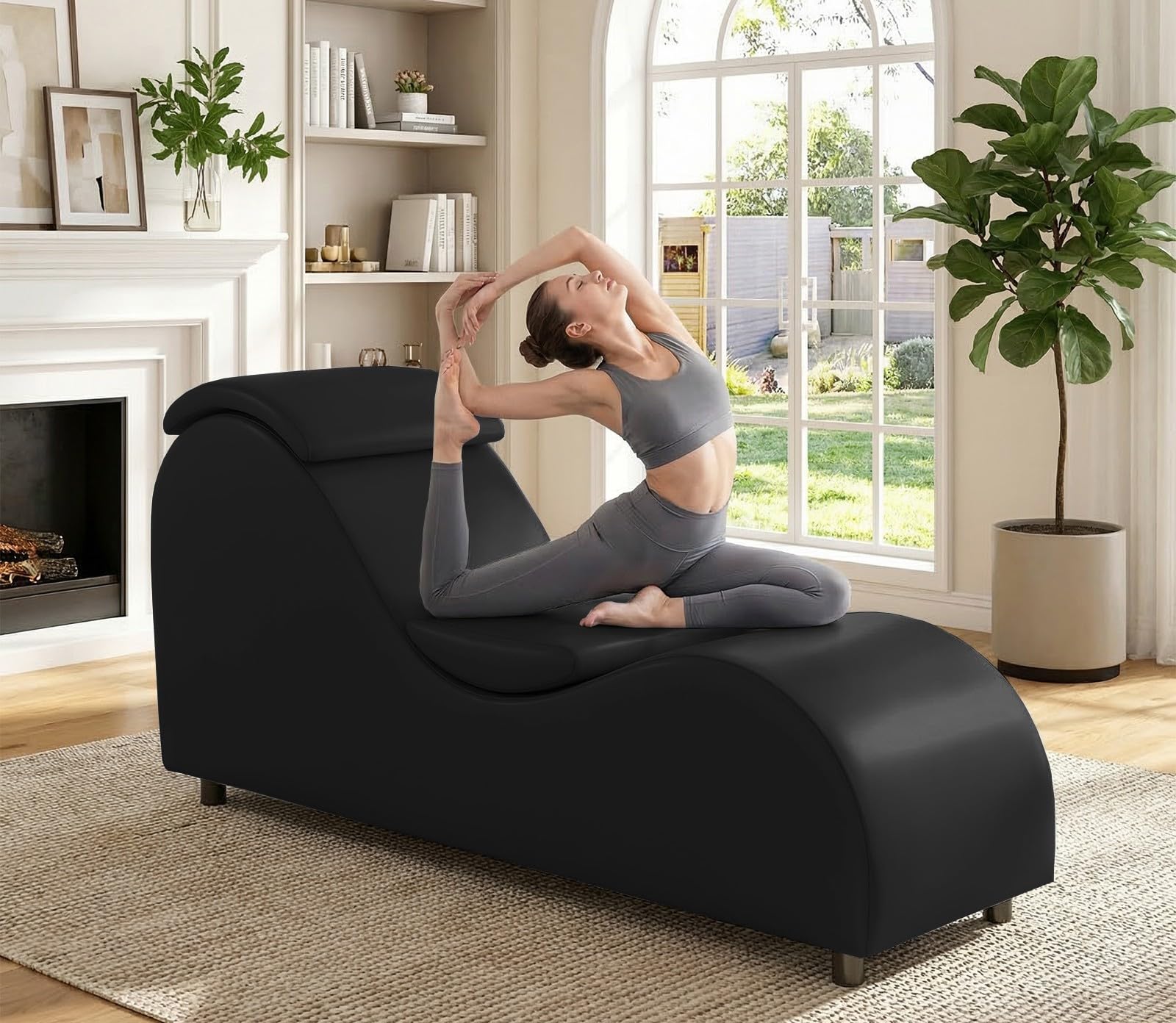 BALUS 60 inch Yoga Chaise Lounge