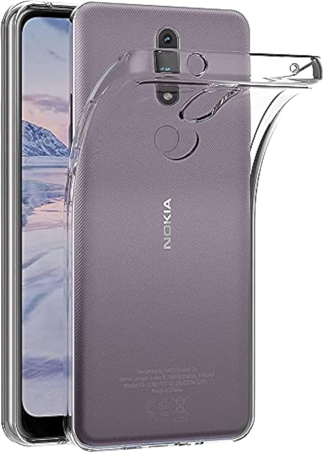 MaiJin Hülle für Nokia 2.4 (6,5 Zoll) Crystal Clear Durchsic