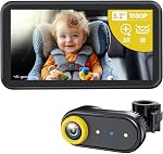 LUCKVIEW BM2A Baby Car Camera, Night Vision & 5.2" 1080P Display for Rear-Facing Car Seats, Easy No-Damage Install, Patented Anti-Shake Mount – Ideal for Parents and Pet Owners