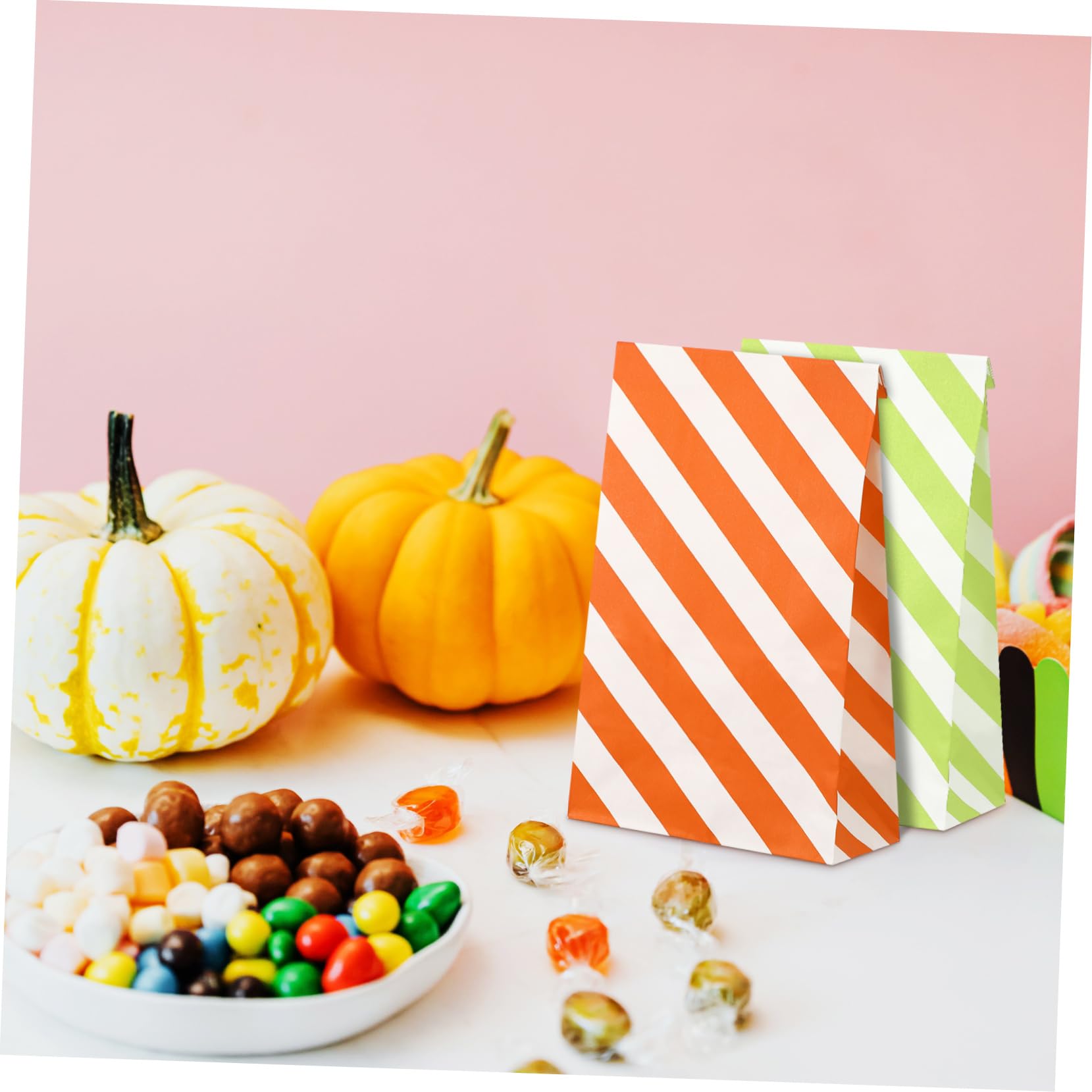 WEKAMOS 80piezas Bolsas Para Bolsas Rayas Pequeñas Para Dulces Pequeñas Para Fiesta De Para Golosinas Para Fiesta