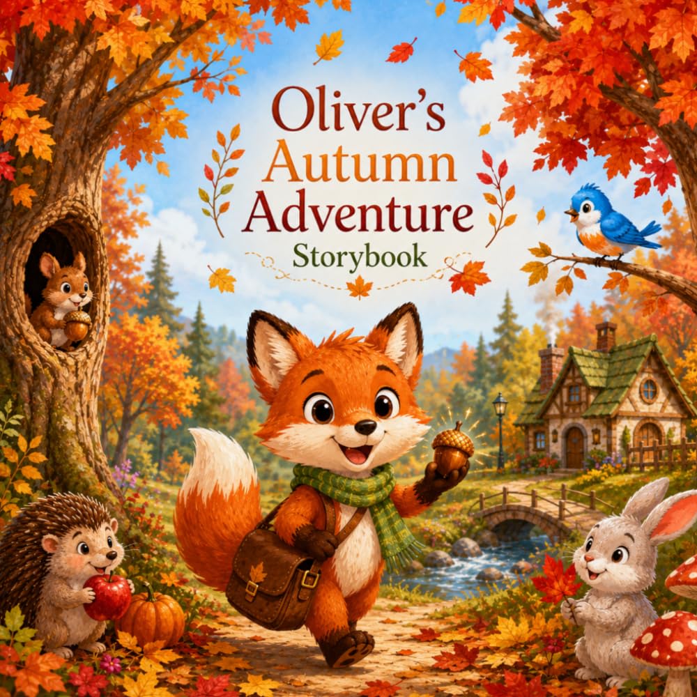Oliver's Autumn Adventure: Cute Storybook