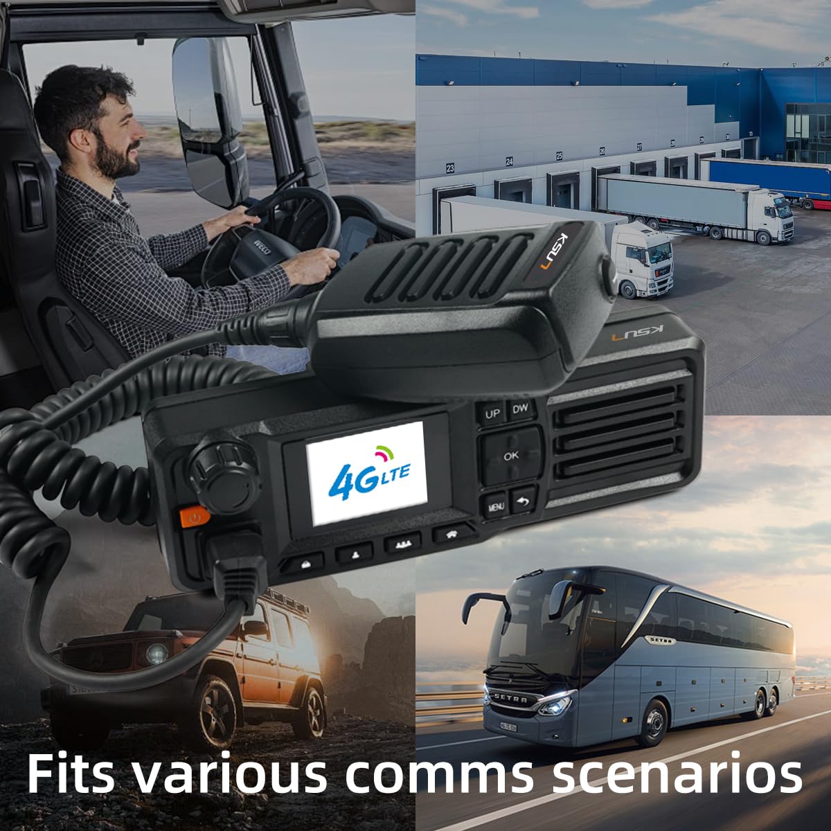 Amazon.com: KSUN 4G Car Network Radio with Hand Microphone PTT