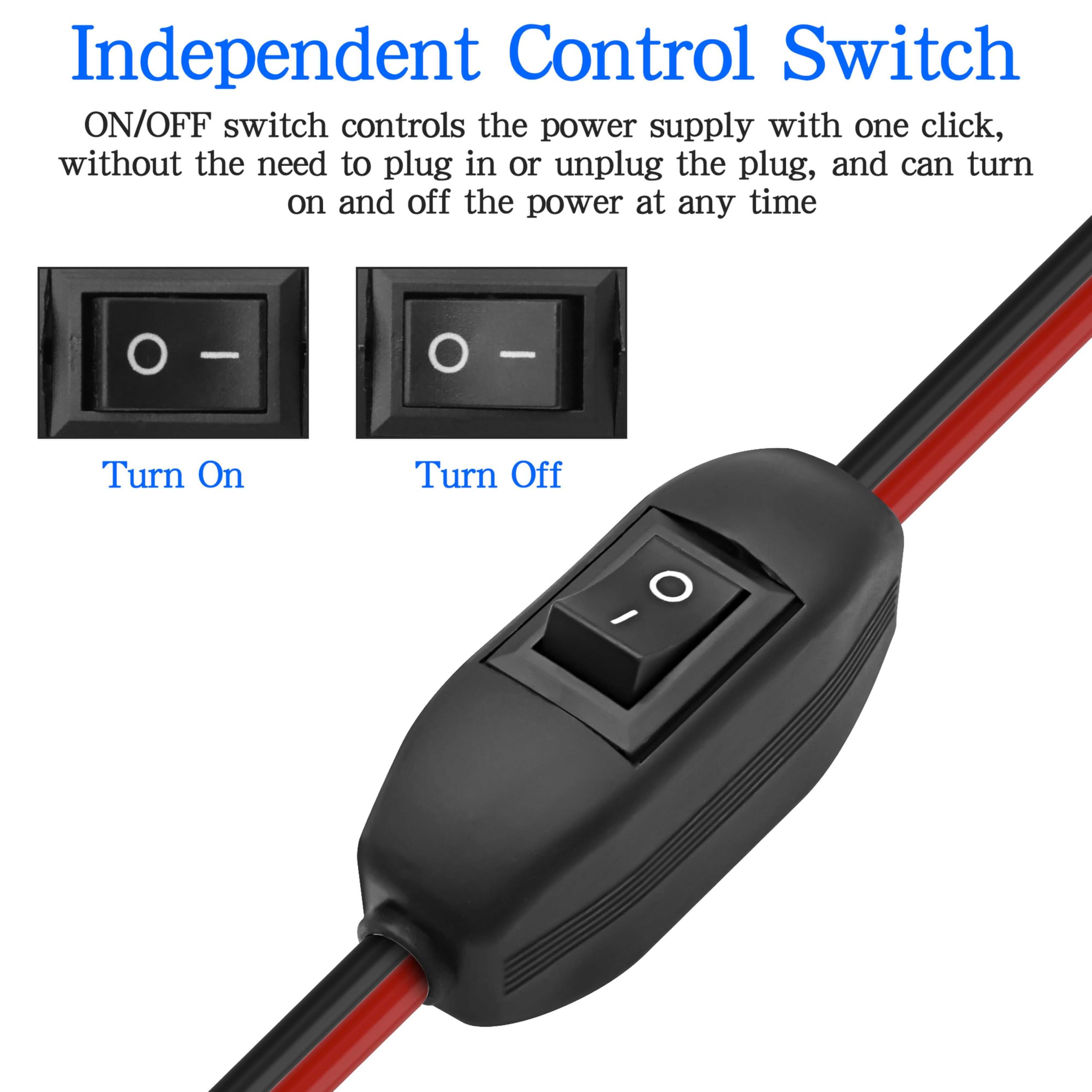 HuaLiSiJi Cavo Accendisigari Femmina con Pinze Batteria 12V 24V Prolunga Accendisigari con Coccodrillo 14AWG con Fusibile 15A 20A per Auto, Barca, Mot (1 m