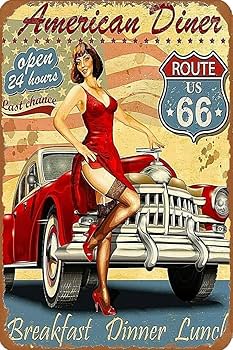 ビンテージブリキ看板　メイドインUSA アンティーク メタルサイン 「インディアン Authorized Parts & Service