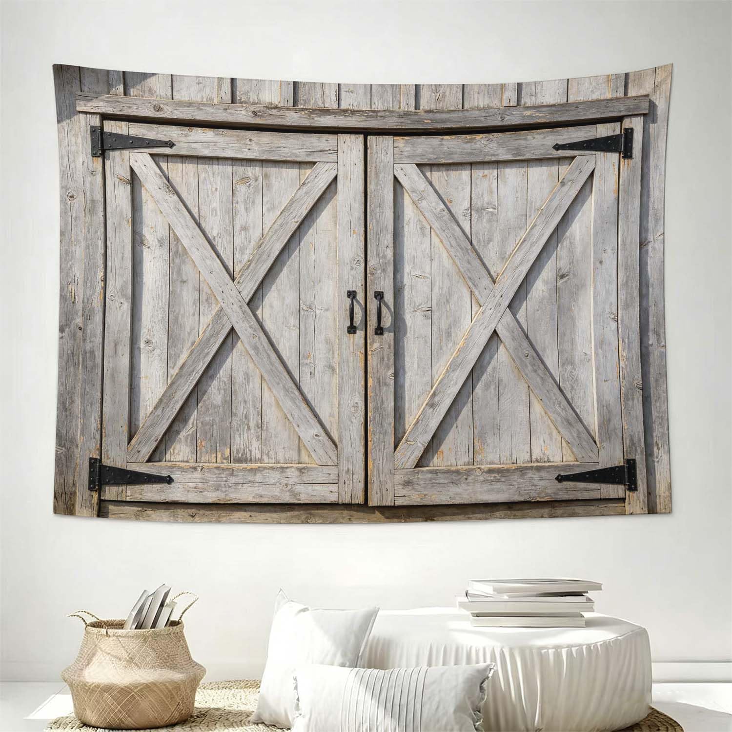 Arazzo da Parete Grande 300x260 cm Porta della Stalla 3D Telo da Parete